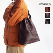 VASCO ヴァスコ レザー ワンダーパースバッグ 巾着バッグ ショルダーバッグ 本革 日本製