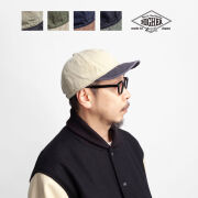 HIGHER ハイヤー 硫化チノ×硫化オックスブリム キャップ 帽子 日本製 メンズ レディース ユニセックス