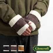 Glencroft グレンクロフト ムートン フィンガーレスグローブ 指ぬき手袋 本革 メンズ