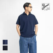 Kepani ケパニ スウェーデン鹿の子 スキッパーポロシャツ 日本製 メンズ