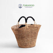 TARANGO タランゴ パームファイバー 手編み バケツ型かごバッグ インナーバッグ付き 大きめ レディース