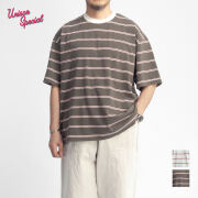 Unison Special ユニゾンスペシャル 79s ジャイアントマルチボーダー Tシャツ 日本製 メンズ