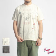 Unison Special ユニゾンスペシャル ジャイアント チューブ ピグメント テキサス プリントTシャツ 日本製 メンズ