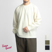 Unison Special ユニゾンスペシャル ウール混ワッフル ピエール サーマルカットソー 日本製 メンズ
