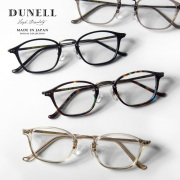 DUNELL High Quality デュネル コンビネーション ウェリントンフレーム 日本製 鯖江 メガネ 度付き 伊達メガネ