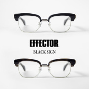 EFFECTOR エフェクター BLACK SIGN ブラックサイン PROVIDENCE プロビデンス サーモントフレーム ブロウ メガネ 伊達 度付き