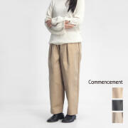 COMMENCEMENT コメンスメント ワイドパンツ 玉虫ツイル生地 日本製 C-053 レディース