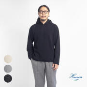Harriss ハリス 裏シャギーボア ストレッチニット プルオーバーパーカー 日本製 メンズ