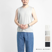 MANUAL ALPHABET マニュアルアルファベット ギザ天竺 アンダーノースリーブTシャツ 日本製 メンズ
