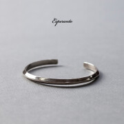 ESPERANTO エスペラント シルバー925 シンプル トライアングルバングル ブレスレット 重ねづけ 日本製 メンズ レディース