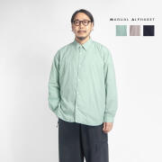 MANUAL ALPHABET NANGA マニュアルアルファベット ナンガ スーパーライトダウンシャツ 日本製 メンズ