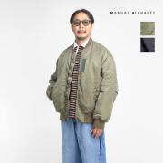 MANUAL ALPHABET マニュアルアルファベット MA-1 ノワール フライトジャケット 日本製 メンズ