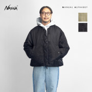 MANUAL ALPHABET NANGA マニュアルアルファベット ナンガ リバーシブル MA-1 アビエーター ショートダウンジャケット 日本製 メンズ