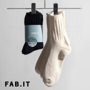 FAB.IT ファブイット Willam SHORT HEMP ウィリアム ヘンプ 2Pショートリブソックス 靴下 2足セット 日本製 メンズ レディース