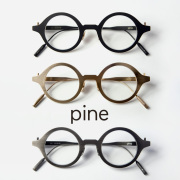 pine パイン 1041 チタン製 ラウンドフレーム 丸メガネ 日本製 鯖江 メガネ 度付き 伊達