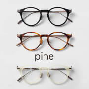 PINE パイン 1048 ボストンフレーム コンビ 日本製 鯖江 メガネ 度付き 伊達