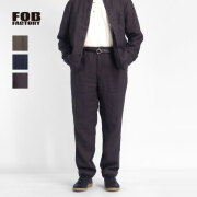 FOB FACTORY FOBファクトリー 麻100％ ヘンプ イージーパンツ セットアップ対応 日本製 メンズ