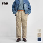 FOB FACTORY FOBファクトリー ビッグ チノパンツ ワイドストレート f0546 日本製 メンズ