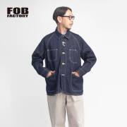 FOB FACTORY FOBファクトリー ヘンプデニム カバーオール セットアップ対応 日本製 メンズ