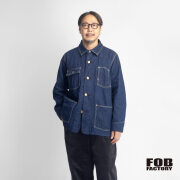 FOB FACTORY FOBファクトリー デニムチョアジャケット カバーオール F2455 日本製 メンズ