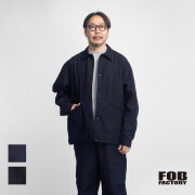 FOB FACTORY FOBファクトリー F2462 インディゴナイロン コーチジャケット セットアップ対応 日本製 メンズ