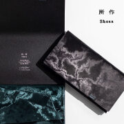 所作 shosa 長財布 ロングウォレット モアレ 本革 レザー 日本製 メンズ レディース