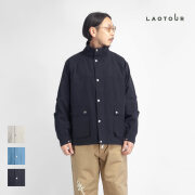 LAOTOUR 60／40クロス スタンドカラー マウンテンジャケット メンズ
