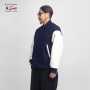 BUTWIN バトウィン MARC ARROWS別注 ウール＆袖レザー アワードジャケット スタジャン 本革 メンズ