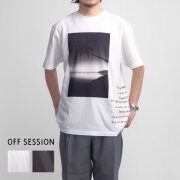 OFF SESSiON オフセッション 芝田満之 MOOREA サーフフォトプリントTシャツ メンズ