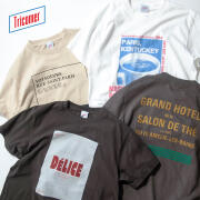 TRICOMER トリコメル フレンチ ロゴ プリントTシャツ レディース
