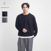 AXESQUIN アクシーズクイン ウォッシャブル メリノウール 裾ドローコード 長袖Tシャツ ロンT メンズ