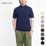 MOONCASTLE ムーンキャッスル IC2 アイスコットン ニットポロシャツ 月城ニット 日本製 メンズ