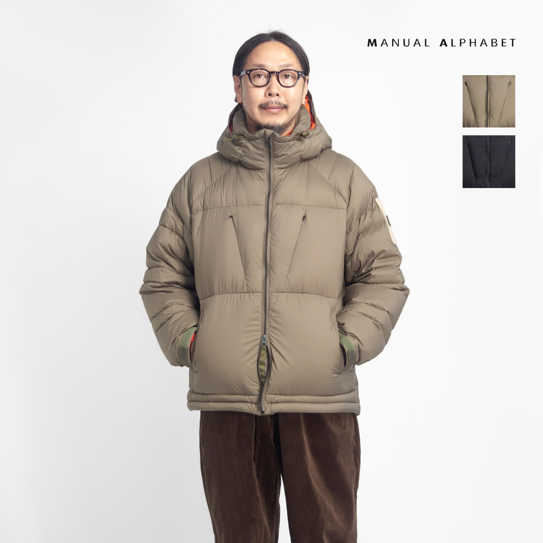 MANUAL ALPHABET NANGA マニュアルアルファベット ナンガ エクスプローラー ダウンジャケット 日本製 メンズ
