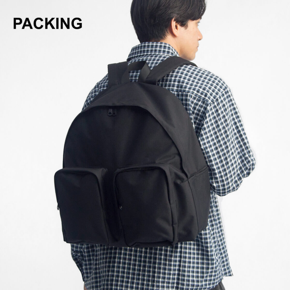 PACKING パッキング スタンダードダブルポケットバックパック 軽量 大容量 リュックサック メンズ レディース