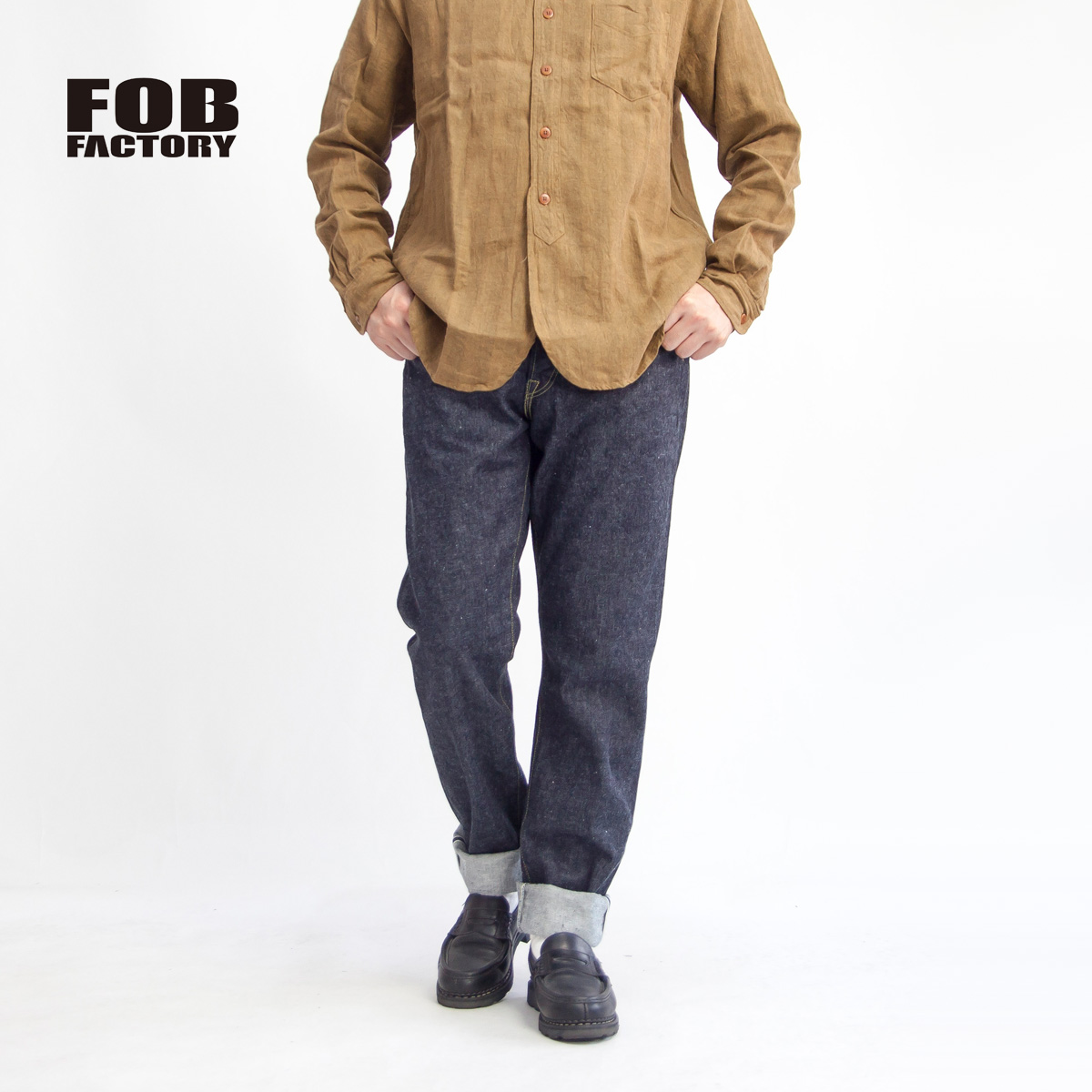 FOB FACTORY FOBファクトリー WW2大戦モデル セルビッチデニムパンツ 日本製 メンズ