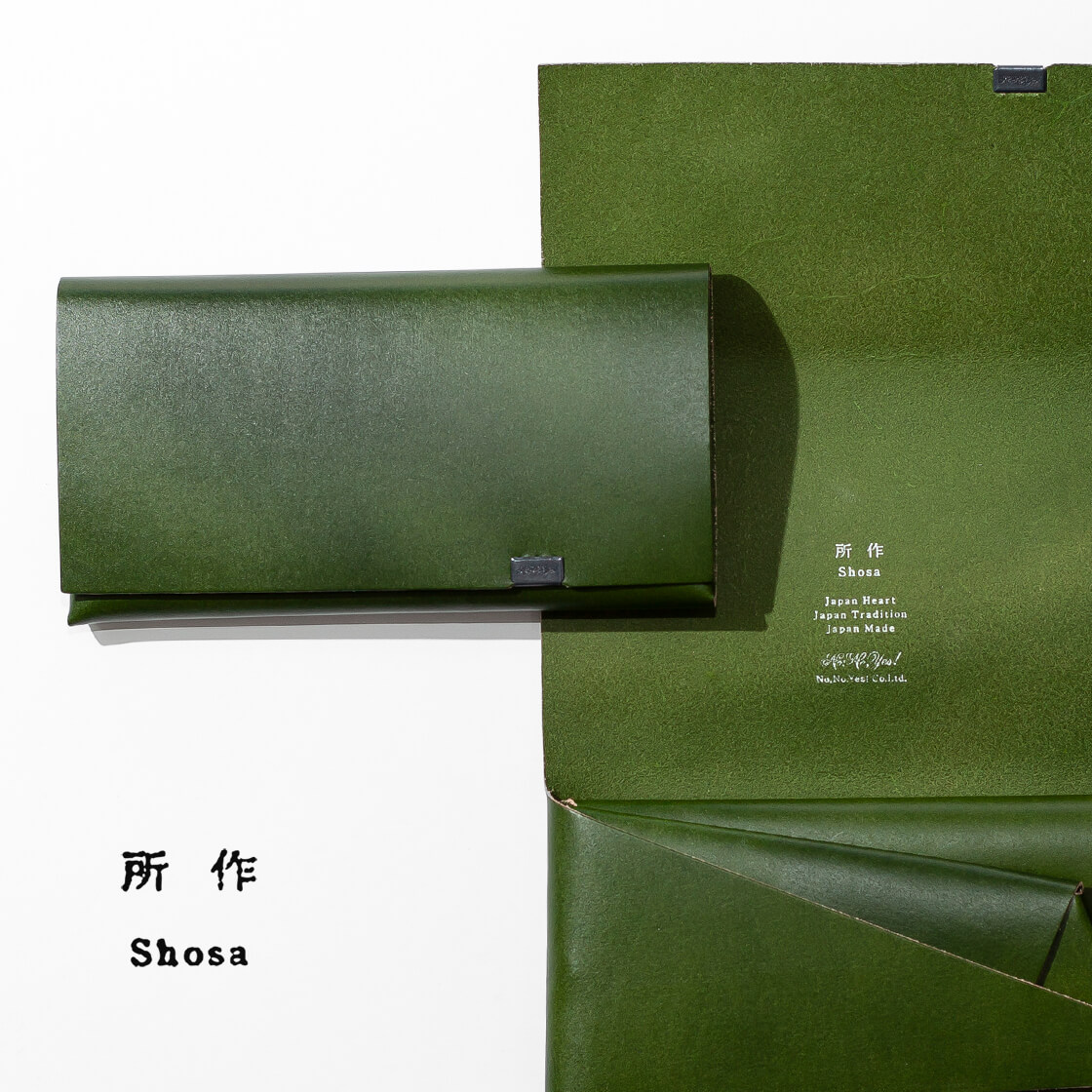かせん Shosa 本革 長財布 所作 shosa 長財布 ロングウォレット 本革 レザー オイルヌバック 日本