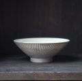 小石原焼　森山實山窯 飛び鉋 茶碗 グレー 陶器 かわいい おしゃれ