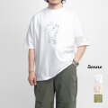 amne アンヌ カワツナツコ ELK プリントルーズTシャツ メンズ