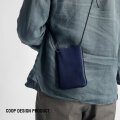 COOP DESIGN PRODUCT コープデザインプロダクト 手染めインディゴレザー スマホポーチ ショルダー 本革 日本製