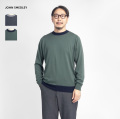 JOHN SMEDLEY ジョンスメドレー SKERN バイカラークルーネックニット 24G メリノウール EASY FIT セーター メンズ