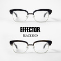 EFFECTOR エフェクター BLACK SIGN ブラックサイン PROVIDENCE プロビデンス サーモントフレーム ブロウ メガネ 伊達 度付き