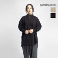 COMMENCEMENTコメンスメントタートルネックAラインチュニックヘンリーネック日本製C-333レディース