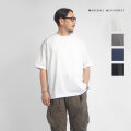 MANUAL ALPHABET マニュアルアルファベット 微強撚引き揃え天竺 ワイドTシャツ 日本製 メンズ