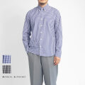 MANUAL ALPHABET マニュアルアルファベット GIZA88 100／2播州織ギンガムチェックシャツ ボタンダウン Suitable Fit 日本製 メンズ