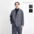 MANUAL ALPHABET マニュアルアルファベット ボンディングウール ジャケット チェック セットアップ対応 日本製 メンズ