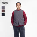 ARAN アラン ナイロンタッサー 薄中綿 ベスト 日本製 メンズ