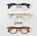 PINE パイン 1044 オクタゴンフレーム アセテート 多角形 日本製 鯖江 メガネ 度付き 伊達