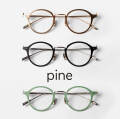 PINE パイン 1052 ボストンフレーム チタン 日本製 鯖江 メガネ 度付き 伊達