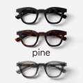 PINE パイン 1057 ウェリントンフレーム アセテート 太フレーム 日本製 鯖江 メガネ 度付き 伊達