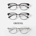 ORIENS オリエンス ウェリントン型 サーモントフレーム コンビ S2215 日本製 鯖江 メガネ 度付き 伊達